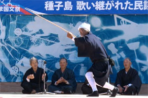 平山郷土文化保存会による鳥刺舞