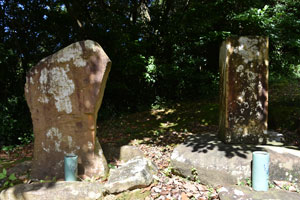 横山神社境内の墓石
