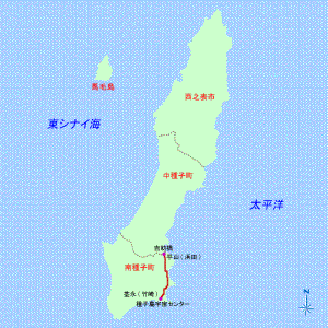 吉助橋〜種子島宇宙センターの地図