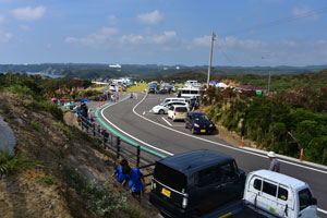 恵美之江展望公園小高い丘から撮影した風景写真