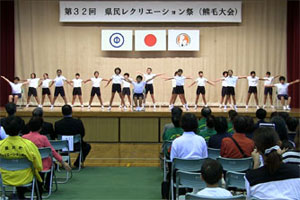 増田小学校5・6年生によるラジオ体操