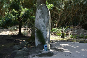 沖ヶ浜田神社自然石の石塔