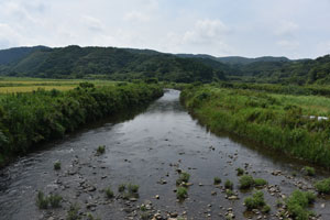安成橋から撮影した川脇川