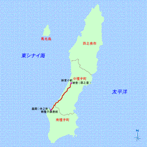 納官小学校〜島間港の地図