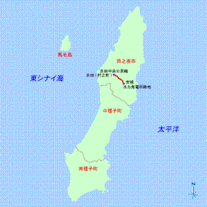川脇川水力発電所跡地の地図