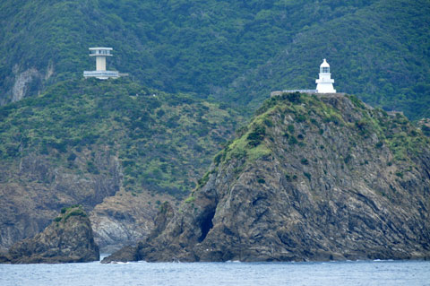 展望台と佐多岬灯台